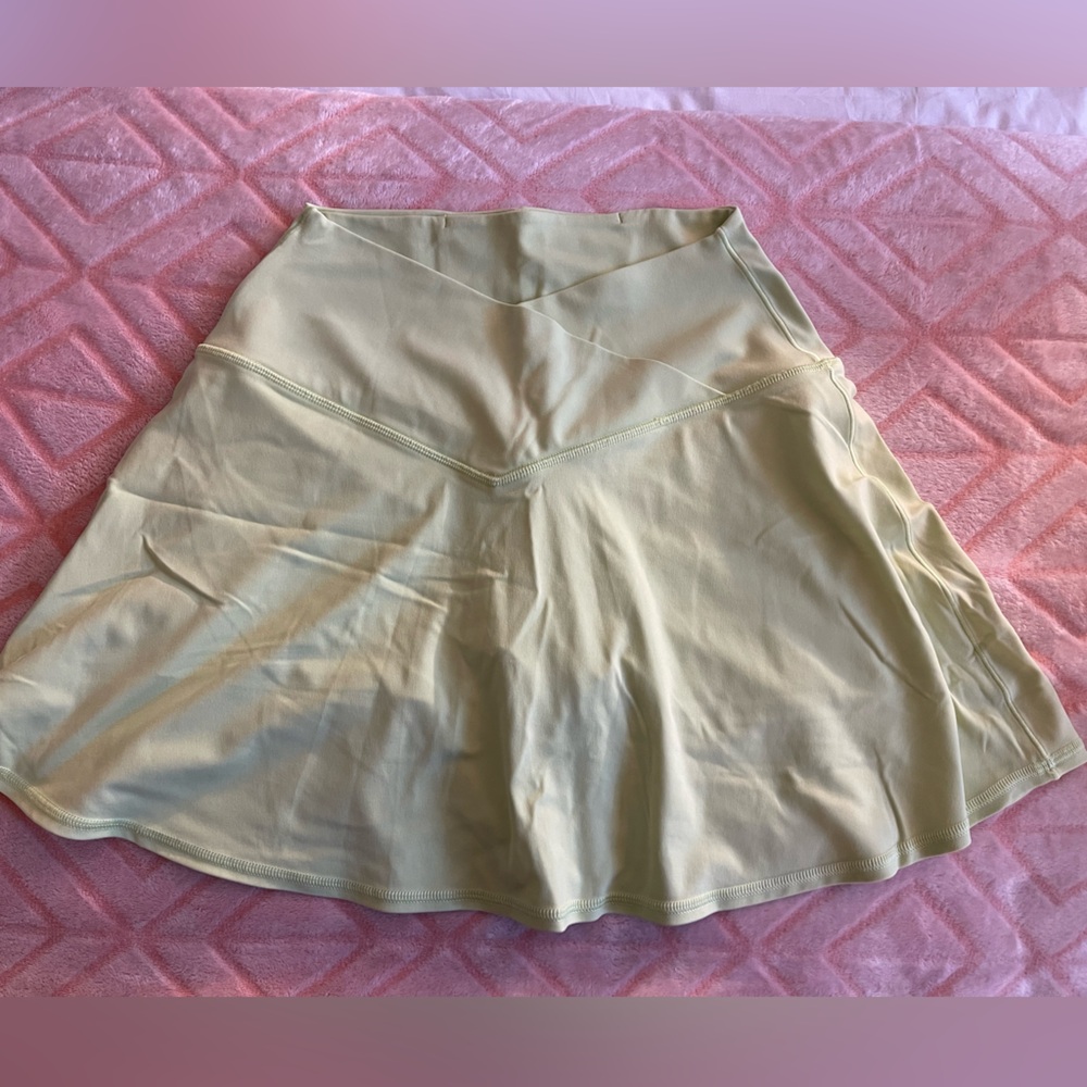 Lime Green Aerie tennis skirt with shorts built in